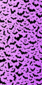 🦇 Black Bats Pattern MagSafe® Tough Case for iPhone® 14, 15, 16, 17 | Minimalist Purple Halloween Design