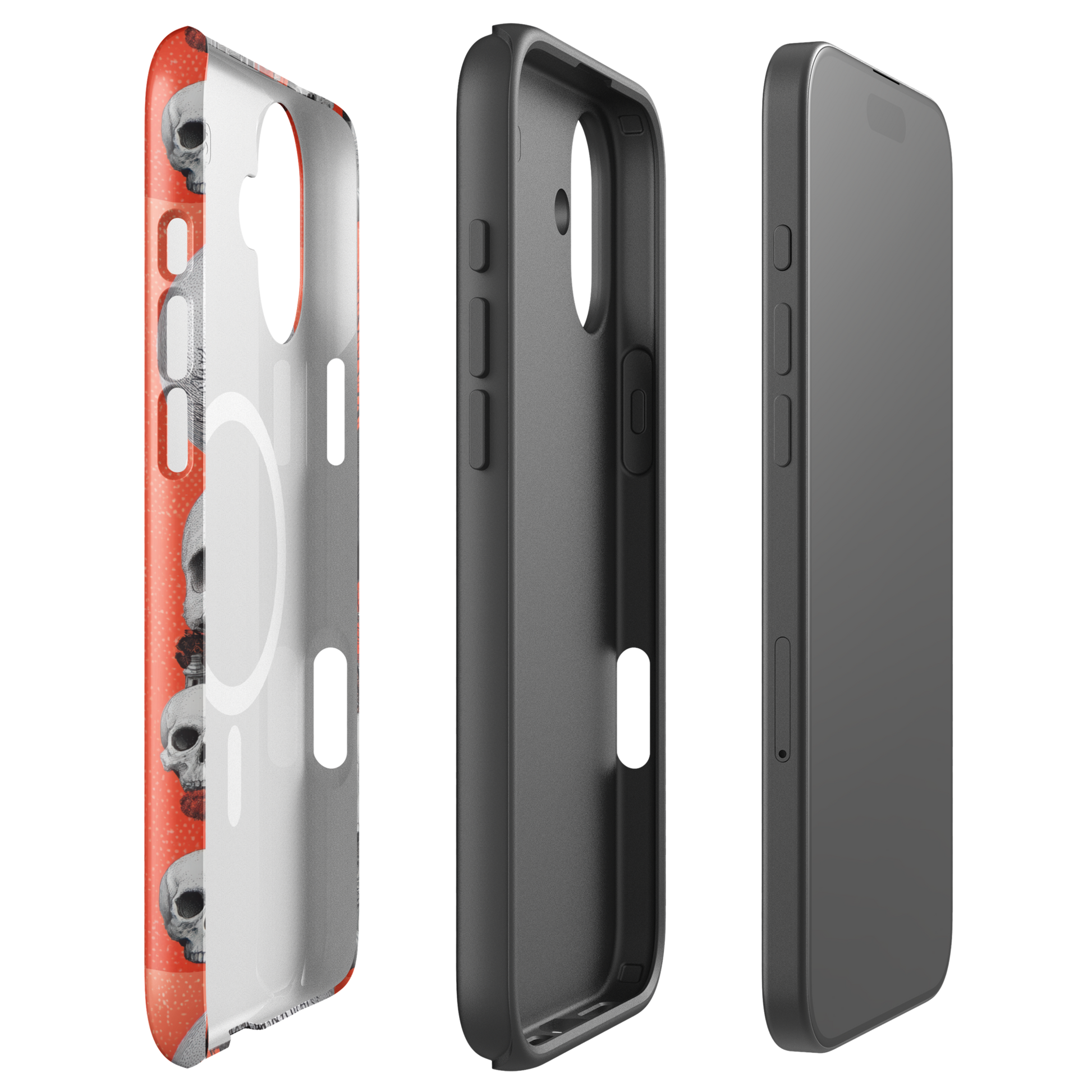 👻 Haunted House iPhone Case | MagSafe® Tough Cover with Creepy Tree, Cat & Pumpkins (14, 15, 16, 17)