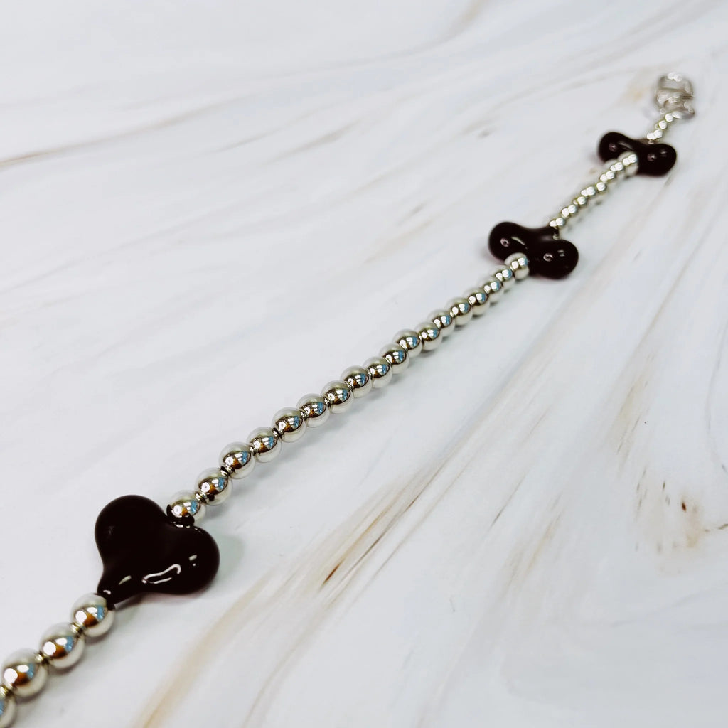 Hearts and Beads Phone Wrist Lanyard