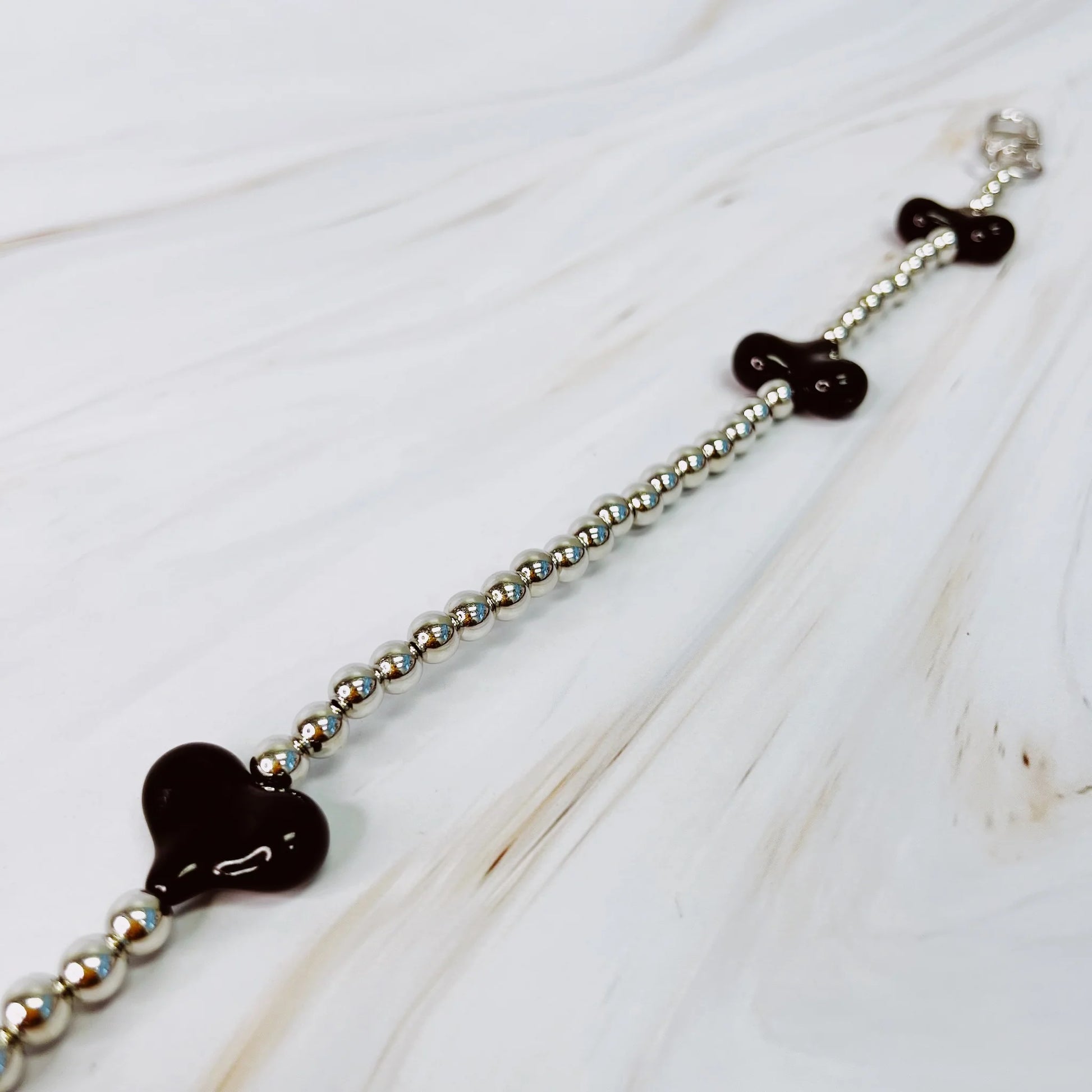 Hearts and Beads Phone Wrist Lanyard