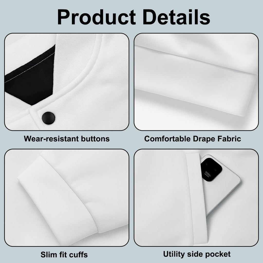 Button-up Baseball Jacket