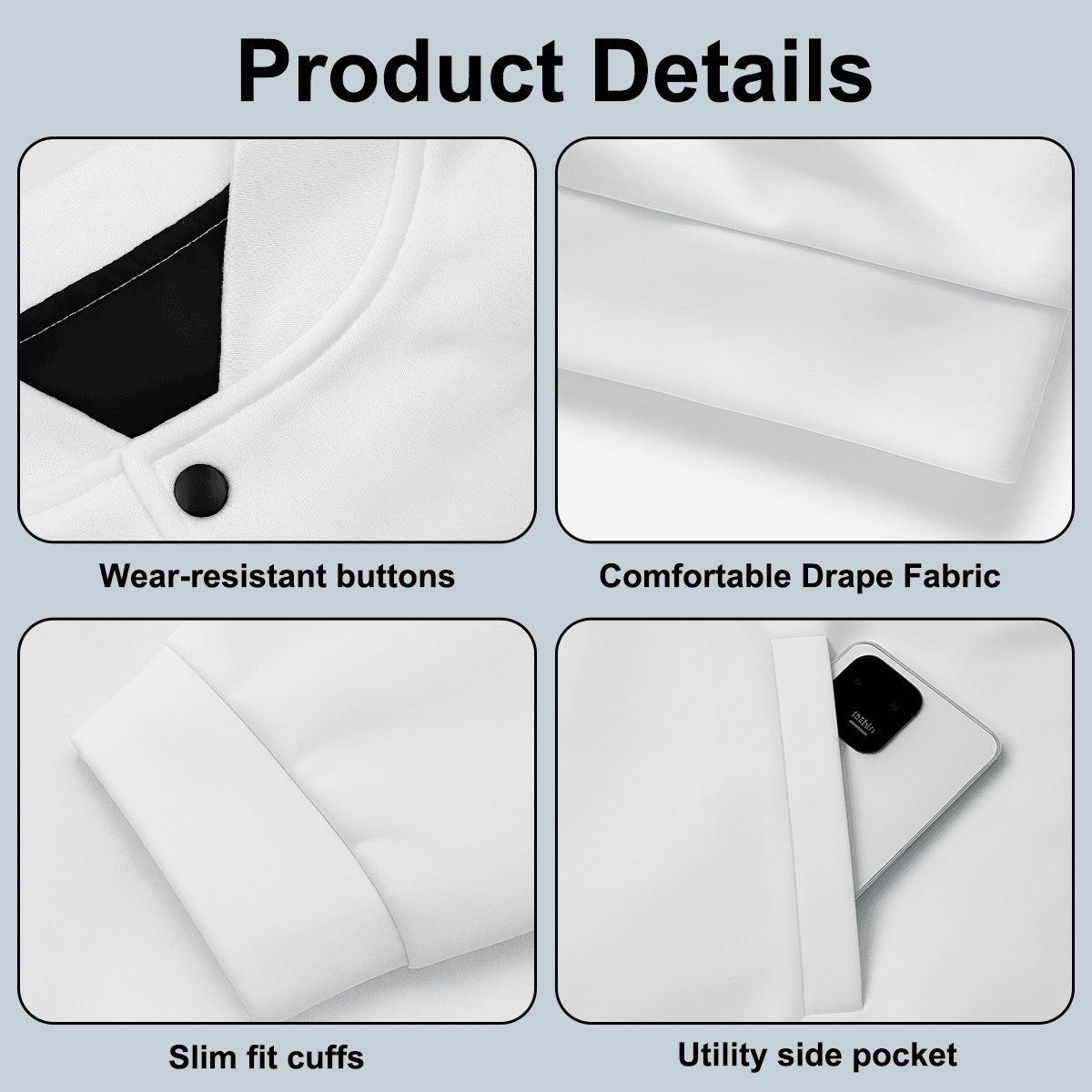 Button-up Baseball Jacket