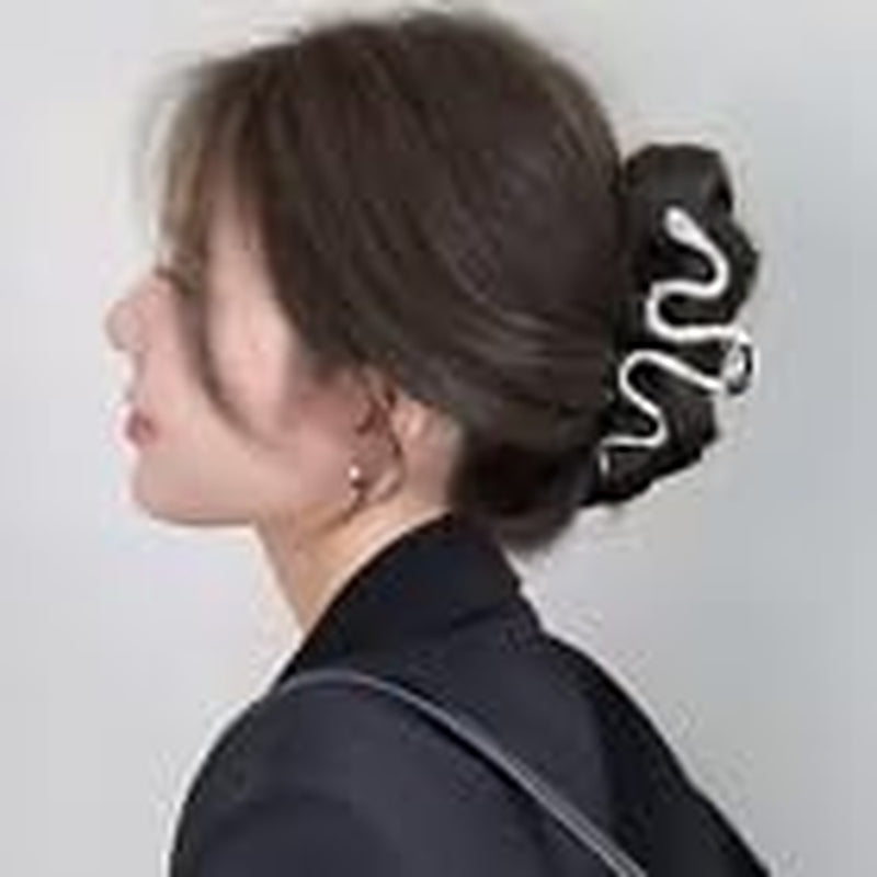 Metal Black Snake Hair Claw Clips for Women Hair Clips for Thick Hair Gothic Hair Barrettes for Hair Style Acrylic Hair Accessories Hair Clamp Hair Crab Halloween Hair Decorations Clips and Barrettes