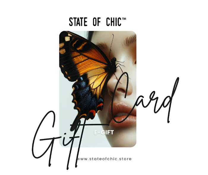 State of Chic™ e-Gift Card – instant digital gift card for luxury art, tech accessories, and wearable style.