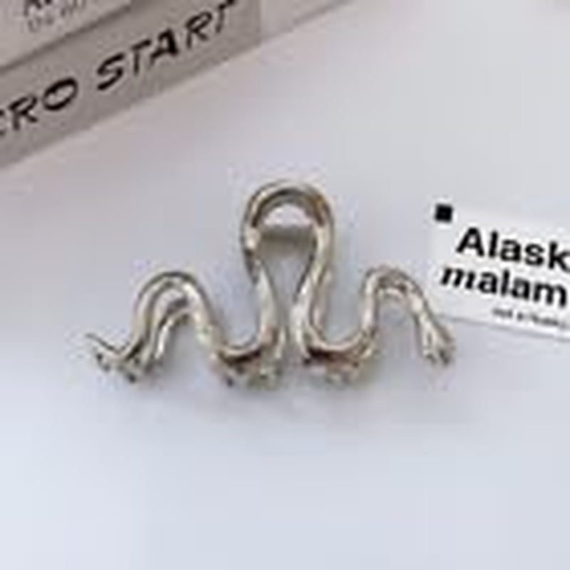 Metal Black Snake Hair Claw Clips for Women Hair Clips for Thick Hair Gothic Hair Barrettes for Hair Style Acrylic Hair Accessories Hair Clamp Hair Crab Halloween Hair Decorations Clips and Barrettes