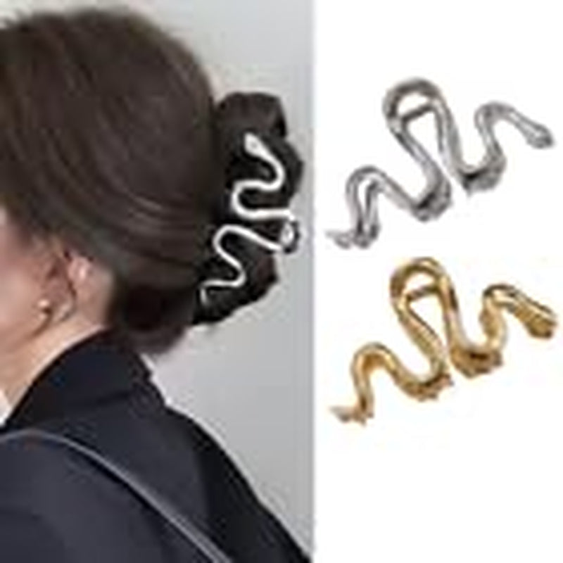 Metal Black Snake Hair Claw Clips for Women Hair Clips for Thick Hair Gothic Hair Barrettes for Hair Style Acrylic Hair Accessories Hair Clamp Hair Crab Halloween Hair Decorations Clips and Barrettes