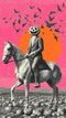 🎃🐎 Pin-Up Headless Horsewoman iPhone Case | Vintage 1950s Spooky Chic MagSafe® Tough Cover (14–17)