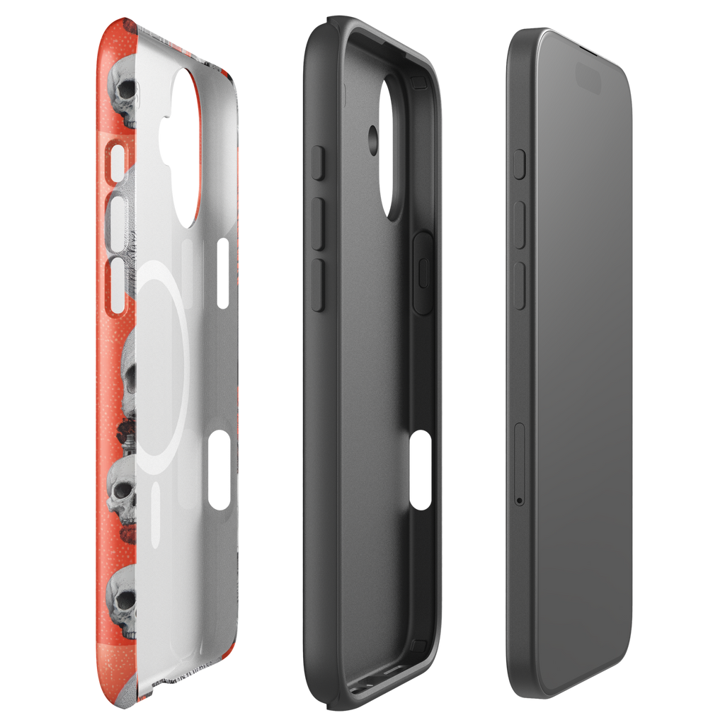 👻 Haunted House iPhone Case | MagSafe® Tough Cover with Creepy Tree, Cat & Pumpkins (14, 15, 16, 17)