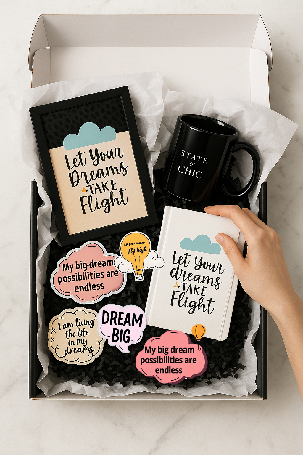 Premium 8x12 peel-and-stick motivational art print from Chic Prints Club Tier 1, archival matte finish.